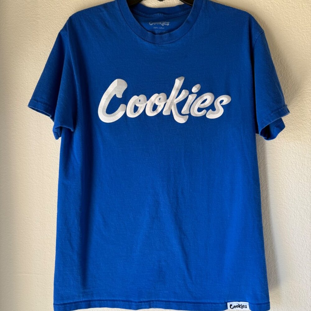Cookies Short Sleeve T-Shirt, Blue, Large
